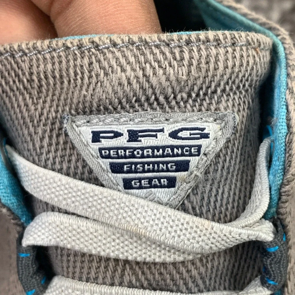 Columbia PFG Bahama Vent Boat Shoes Mens 12 Grey Blue BM0099-053